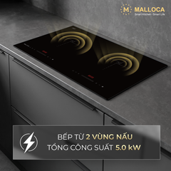 Bếp từ 2 vùng nấu 73cm Malloca EcoKitchen MIH02ECO - Ảnh nhỏ 4