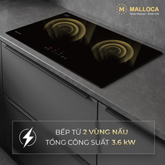 Bếp từ 2 vùng nấu 73cm Malloca MIH732ECO - Ảnh nhỏ 4