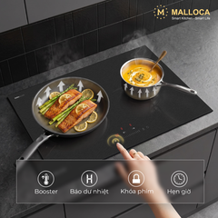 Bếp từ 2 vùng nấu 73cm (Mặt kính Malloca DuraGlass chống trầy xước) - Ảnh nhỏ 5