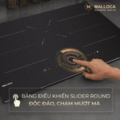 Bếp từ 3 vùng nấu 80cm với mặt kính Onyka chống trầy xước Malloca MI803ES - Ảnh nhỏ 6
