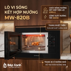 Lò Vi Sóng Âm Tủ Malloca MW-820B