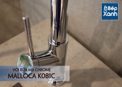 Vòi rửa chén nóng lạnh Malloca K081C / Đồng thau mạ chrome, dây Silicone - Ảnh nhỏ 6