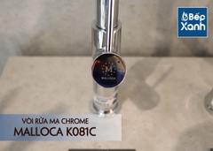 Vòi rửa chén nóng lạnh Malloca K081C / Đồng thau mạ chrome, dây Silicone - Ảnh nhỏ 7