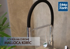 Vòi rửa chén nóng lạnh Malloca K081C / Đồng thau mạ chrome, dây Silicone - Ảnh nhỏ 15