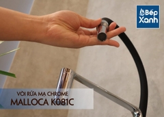 Vòi rửa chén nóng lạnh Malloca K081C / Đồng thau mạ chrome, dây Silicone - Ảnh nhỏ 17
