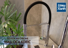 Vòi rửa chén nóng lạnh Malloca K081C / Đồng thau mạ chrome, dây Silicone - Ảnh nhỏ 20