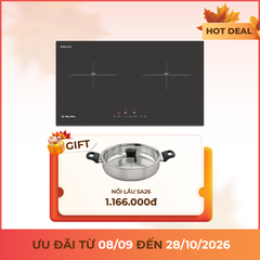 Bếp từ 2 vùng nấu 73cm (Mặt kính Malloca DuraGlass chống trầy xước) - Ảnh nhỏ 1