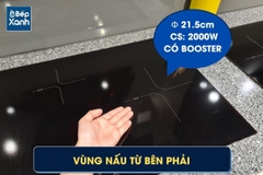 Bếp điện từ 3 vùng nấu Malloca MH 03IR N / Bếp 2 từ 1 điện, kính Eurokera chấm bi - Ảnh nhỏ 8