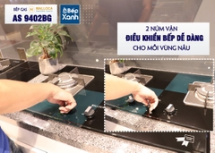 Bếp gas âm 2 vùng nấu Malloca AS 9402BG/ Màu đen + Xanh - Ảnh nhỏ 6