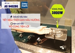 Bếp gas âm 2 vùng nấu Malloca AS 9402BG/ Màu đen + Xanh - Ảnh nhỏ 13