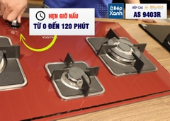 Bếp gas âm 3 vùng nấu MALLOCA AS 9403R/ Màu đỏ - Ảnh nhỏ 8