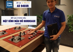 Bếp gas âm 3 vùng nấu MALLOCA AS 9403R/ Màu đỏ - Ảnh nhỏ 12