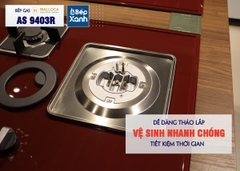 Bếp gas âm 3 vùng nấu MALLOCA AS 9403R/ Màu đỏ - Ảnh nhỏ 15