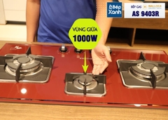 Bếp gas âm 3 vùng nấu MALLOCA AS 9403R/ Màu đỏ - Ảnh nhỏ 16