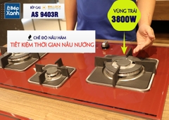 Bếp gas âm 3 vùng nấu MALLOCA AS 9403R/ Màu đỏ - Ảnh nhỏ 18