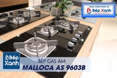 Bếp gas âm 3 vùng nấu Malloca AS 9603B/ Màu đen - Ảnh nhỏ 10