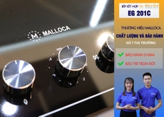 Bếp Gas Kết Hợp Hồng Ngoại 3 vùng nấu Malloca EG 201C/ Màu đen - Ảnh nhỏ 5