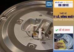 Bếp Gas Kết Hợp Hồng Ngoại 3 vùng nấu Malloca EG 201C/ Màu đen - Ảnh nhỏ 8