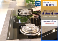 Bếp Gas Kết Hợp Hồng Ngoại 3 vùng nấu Malloca EG 201C/ Màu đen - Ảnh nhỏ 14