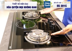Bếp Gas Kết Hợp Hồng Ngoại 3 vùng nấu Malloca EG 201C/ Màu đen - Ảnh nhỏ 15