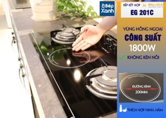 Bếp Gas Kết Hợp Hồng Ngoại 3 vùng nấu Malloca EG 201C/ Màu đen - Ảnh nhỏ 18