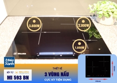 Bếp từ 3 vùng nấu Malloca MI 593 BN / Nhập khẩu Tây Ban Nha, kính Schott Ceran - Ảnh nhỏ 4