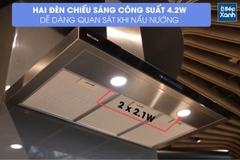Máy hút mùi áp tường Malloca Min F-205 - Dòng nhập khẩu Italy - Ảnh nhỏ 4