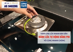 Bếp gas âm 2 vùng nấu Malloca AS 9402BG/ Màu đen + Xanh - Ảnh nhỏ 14