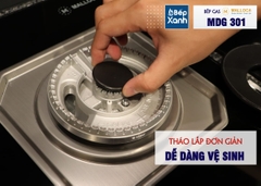 Bếp kính âm Malloca 1 gas dạng domino MDG 301 - Ảnh nhỏ 9