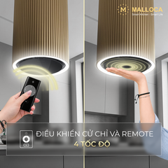 Máy hút mùi đảo 38cm Malloca Monogold K382G - Ảnh nhỏ 6