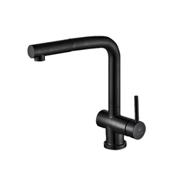 Vòi Rửa Chén Nóng Lạnh Dây Rút Đen Mờ Malloca K103BL - Ảnh nhỏ 2