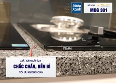 Bếp kính âm Malloca 1 gas dạng domino MDG 301 - Ảnh nhỏ 11