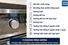 Lò nướng âm tủ Malloca MOV-65DA (Kính đen) - Ảnh nhỏ 18