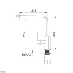 Vòi inox Malloca K118S - Vòi inox 304 - Ảnh nhỏ 3