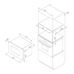 Lò vi sóng âm tủ Malloca MW 927BG màu xám - Ảnh nhỏ 3