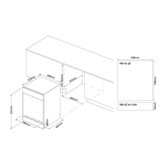 Máy Rửa Chén bán âm tủ Malloca MDW157SI - Ảnh nhỏ 3