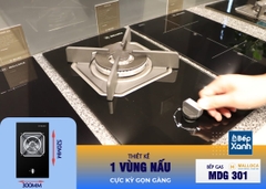 Bếp kính âm Malloca 1 gas dạng domino MDG 301 - Ảnh nhỏ 13