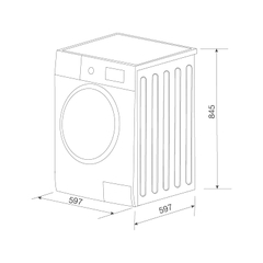 Máy giặt 10Kg Malloca MWMT1510BL - Ảnh nhỏ 2
