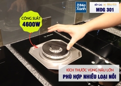 Bếp kính âm Malloca 1 gas dạng domino MDG 301 - Ảnh nhỏ 14