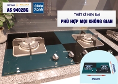 Bếp gas âm 2 vùng nấu Malloca AS 9402BG/ Màu đen + Xanh - Ảnh nhỏ 17