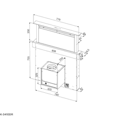 Máy Hút Mùi Âm Bàn Malloca K-3410DR - Ảnh nhỏ 2