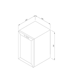 Tủ bảo quản rượu độc lập Malloca MWC-65B - Ảnh nhỏ 2
