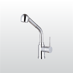Vòi rửa chén nóng lạnh Malloca K119N9 / Đồng thau mạ chrome, có dây rút - Ảnh nhỏ 2