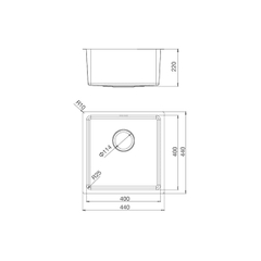 Chậu rửa chén Inox Malloca MS 6044 - Ảnh nhỏ 3