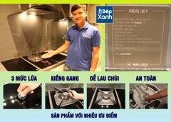 Bếp kính âm Malloca 1 gas dạng domino MDG 301 - Ảnh nhỏ 15