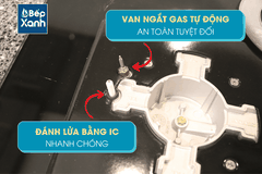 Bếp gas âm 2 vùng nấu Malloca AS 9502W/ Màu trắng - Ảnh nhỏ 13