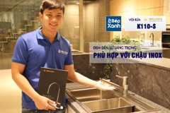 Vòi rửa chén nóng lạnh Malloca K110-S / Inox 304, có dây rút - Ảnh nhỏ 14