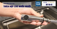 Vòi rửa chén nóng lạnh Malloca K110-S / Inox 304, có dây rút - Ảnh nhỏ 5