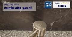 Vòi rửa chén nóng lạnh Malloca K110-S / Inox 304, có dây rút - Ảnh nhỏ 6