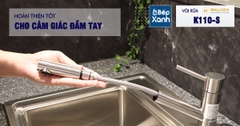 Vòi rửa chén nóng lạnh Malloca K110-S / Inox 304, có dây rút - Ảnh nhỏ 7